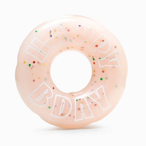 Hugsmart Products Inc dog toys Yappy Birthday Birthday Donut TPR Rubber Dog Toy