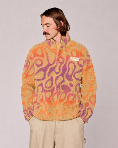 Shop Yellowstone Geysers Ombre High Pile Fleece Inspired by Yellowstone | burnt-orange