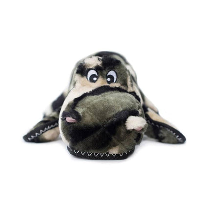 ZippyPaws dog toys Z-Stitch Grunterz Camron the Camo Gator Dog Toy